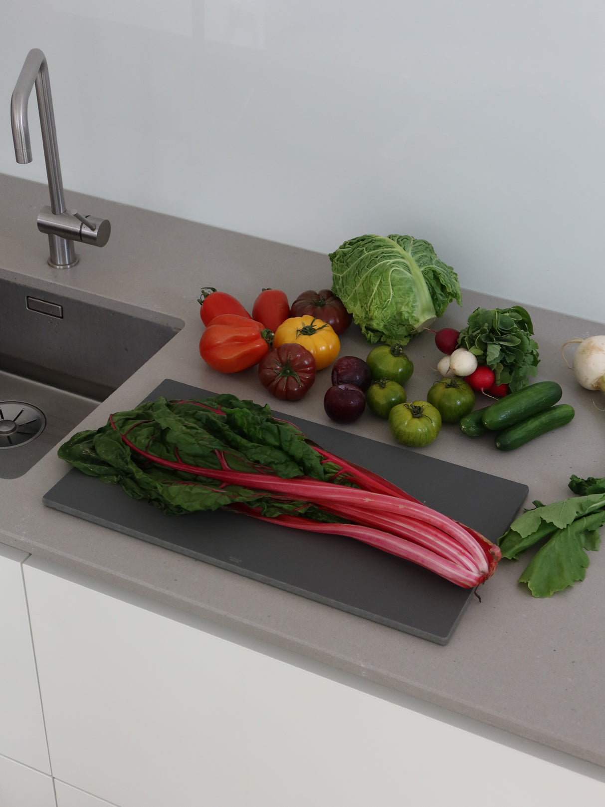 Cutting Board extra large, grey