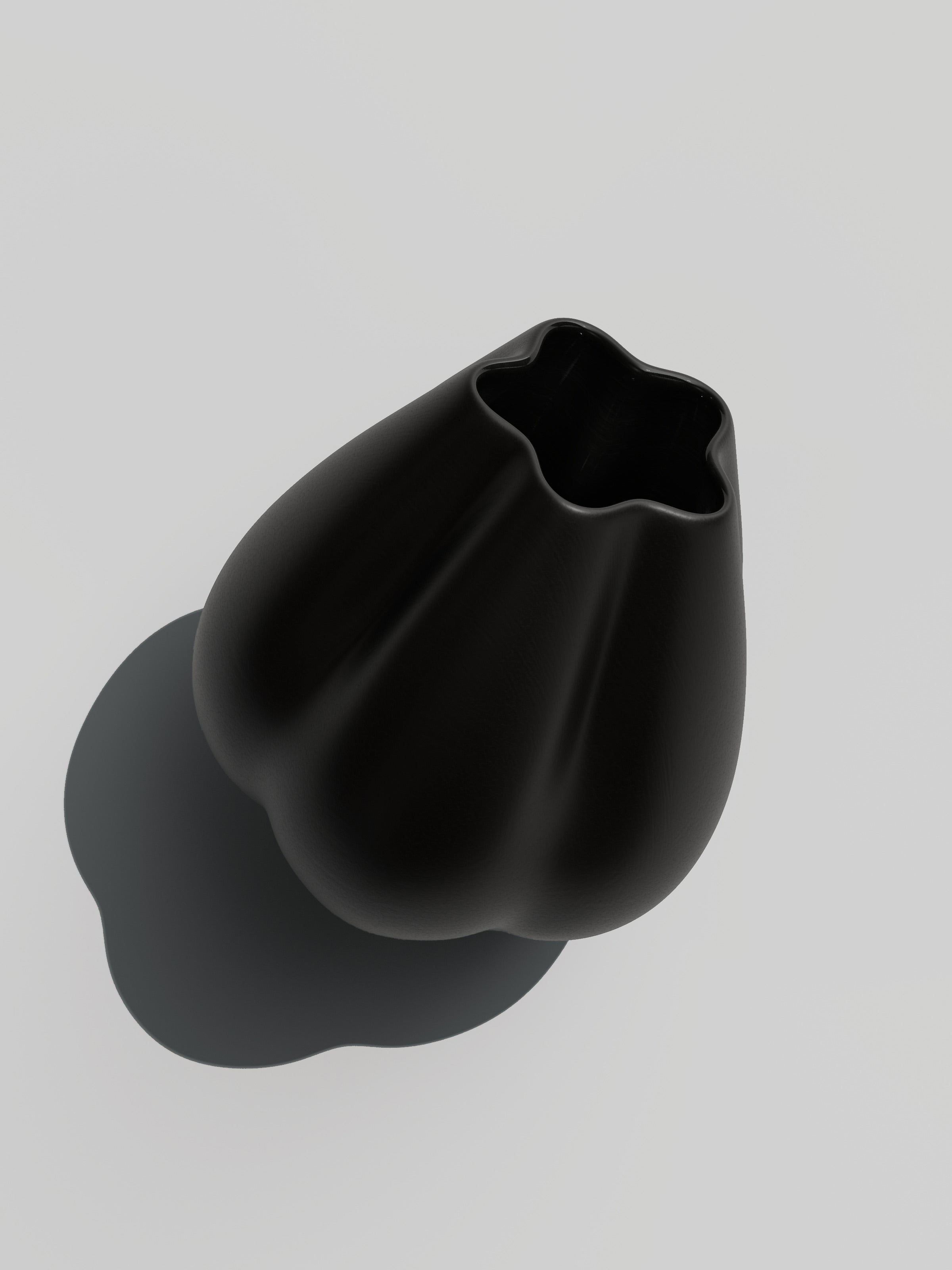 Dumpling Vase, black