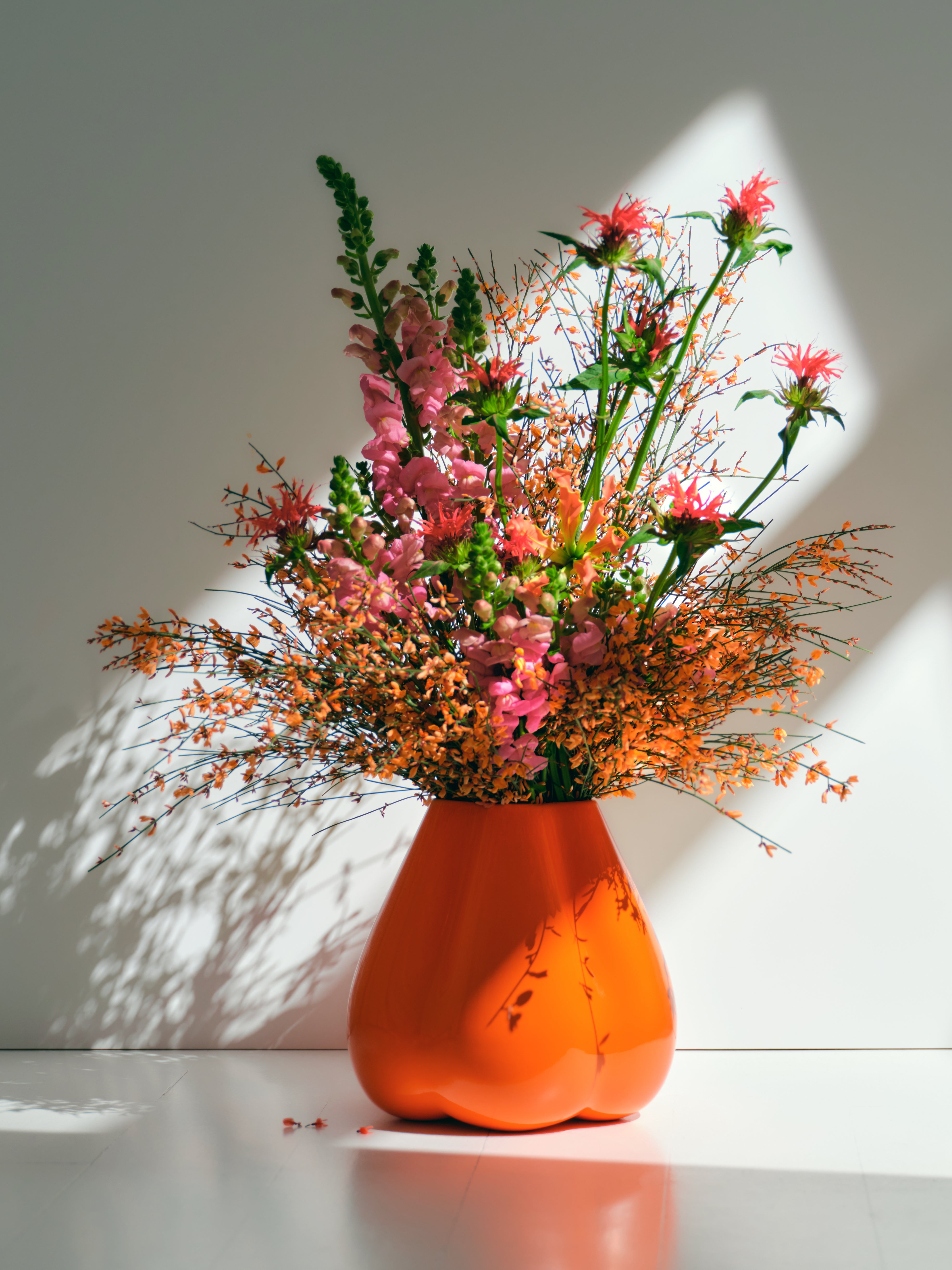 Dumpling Vase, orange