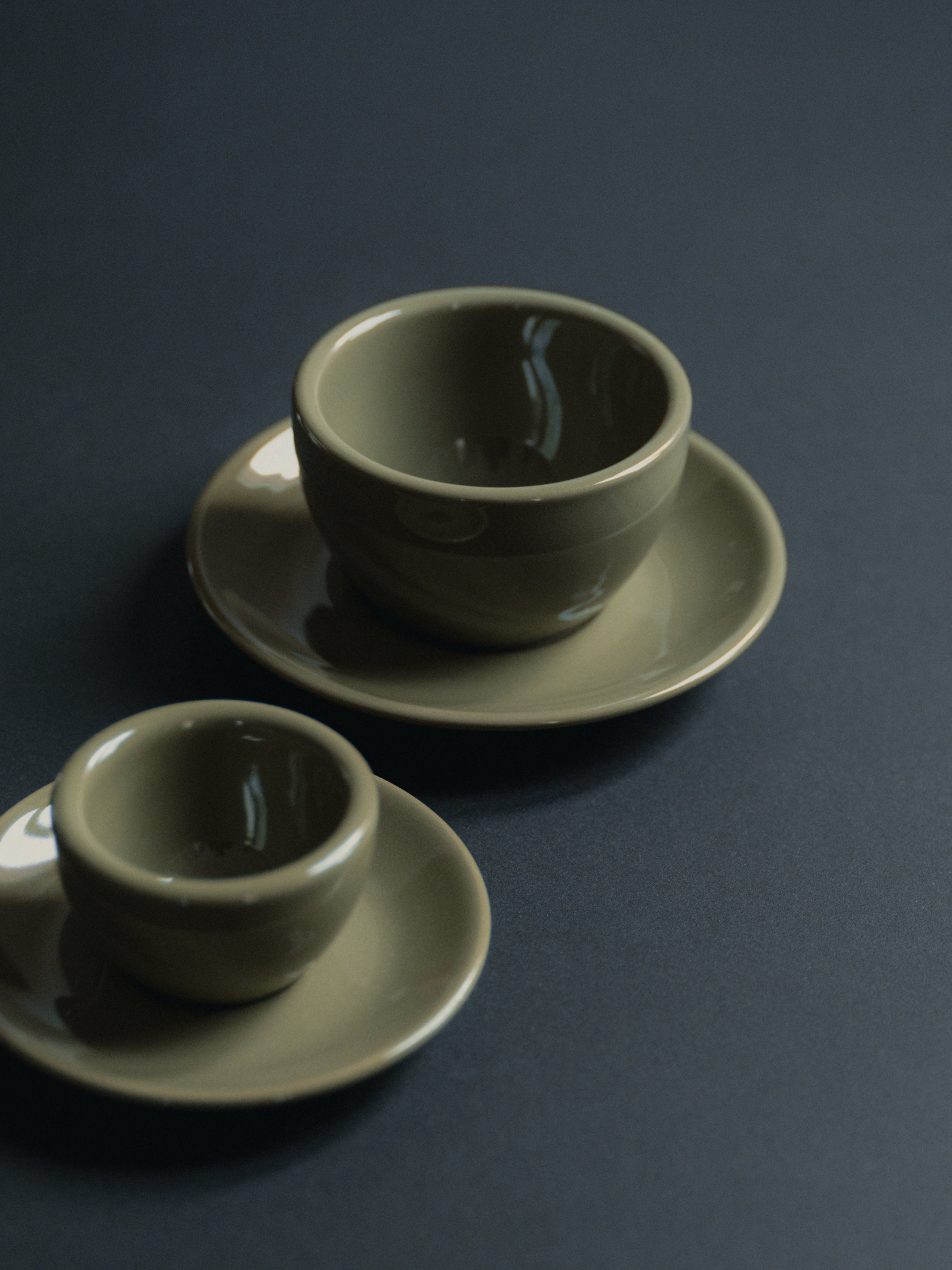 Coffee Bundle, Cappuccino + Espresso, forestis green, 2x set of 2