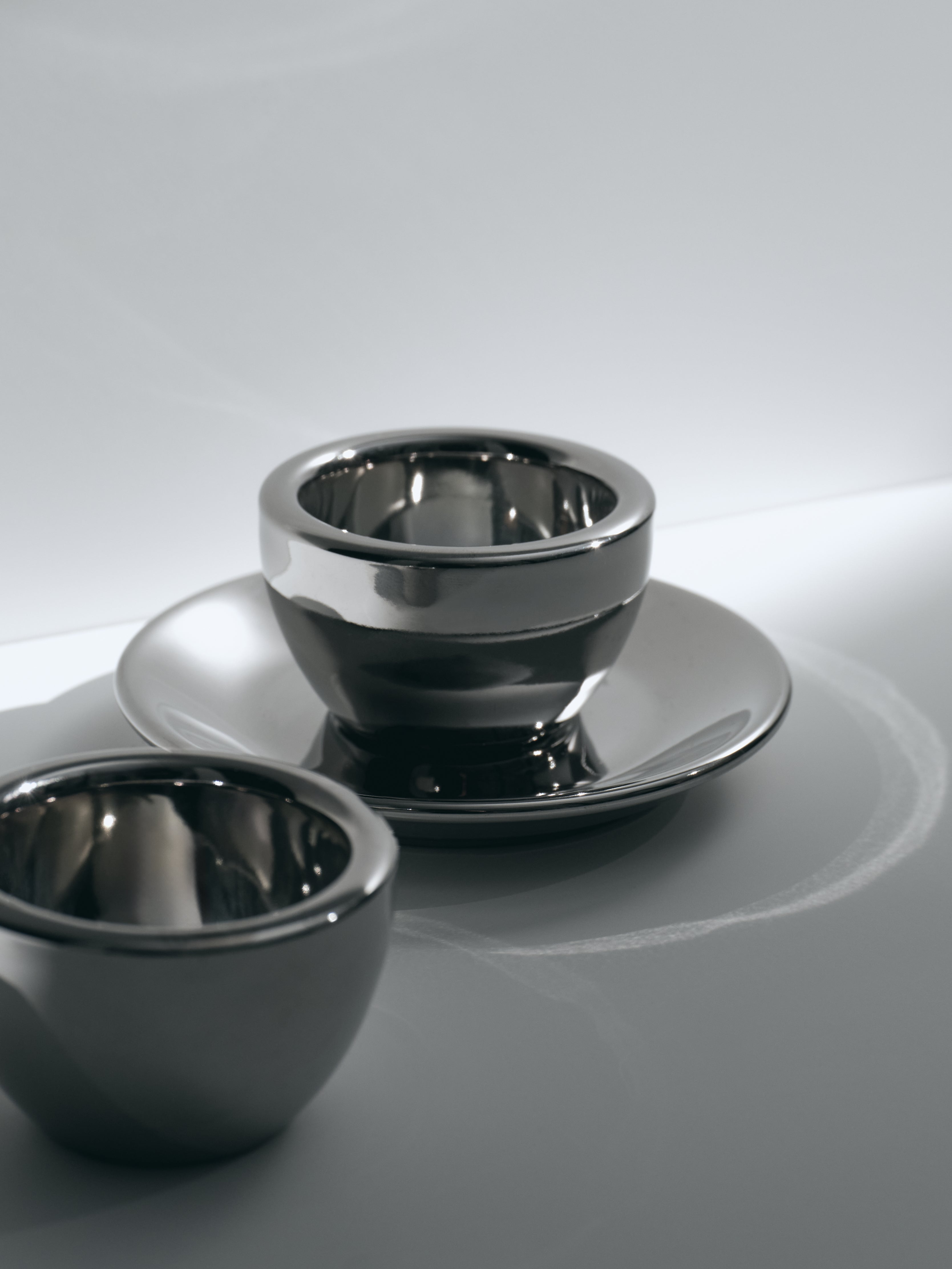 Espresso, chrome, set of 2