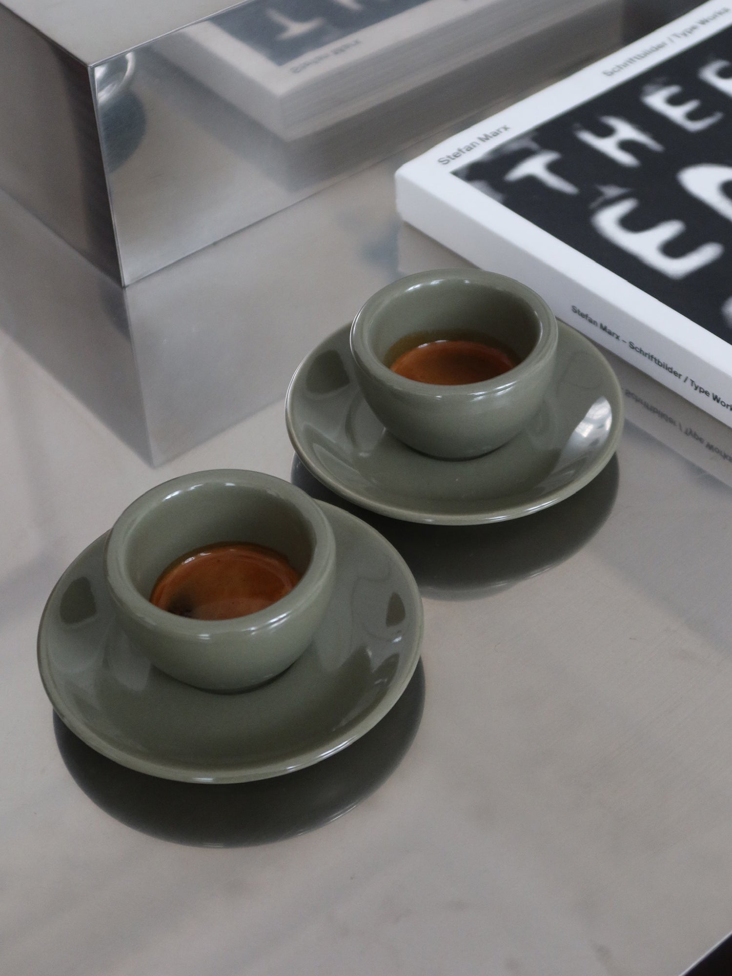 Espresso, forestis green, set of 2