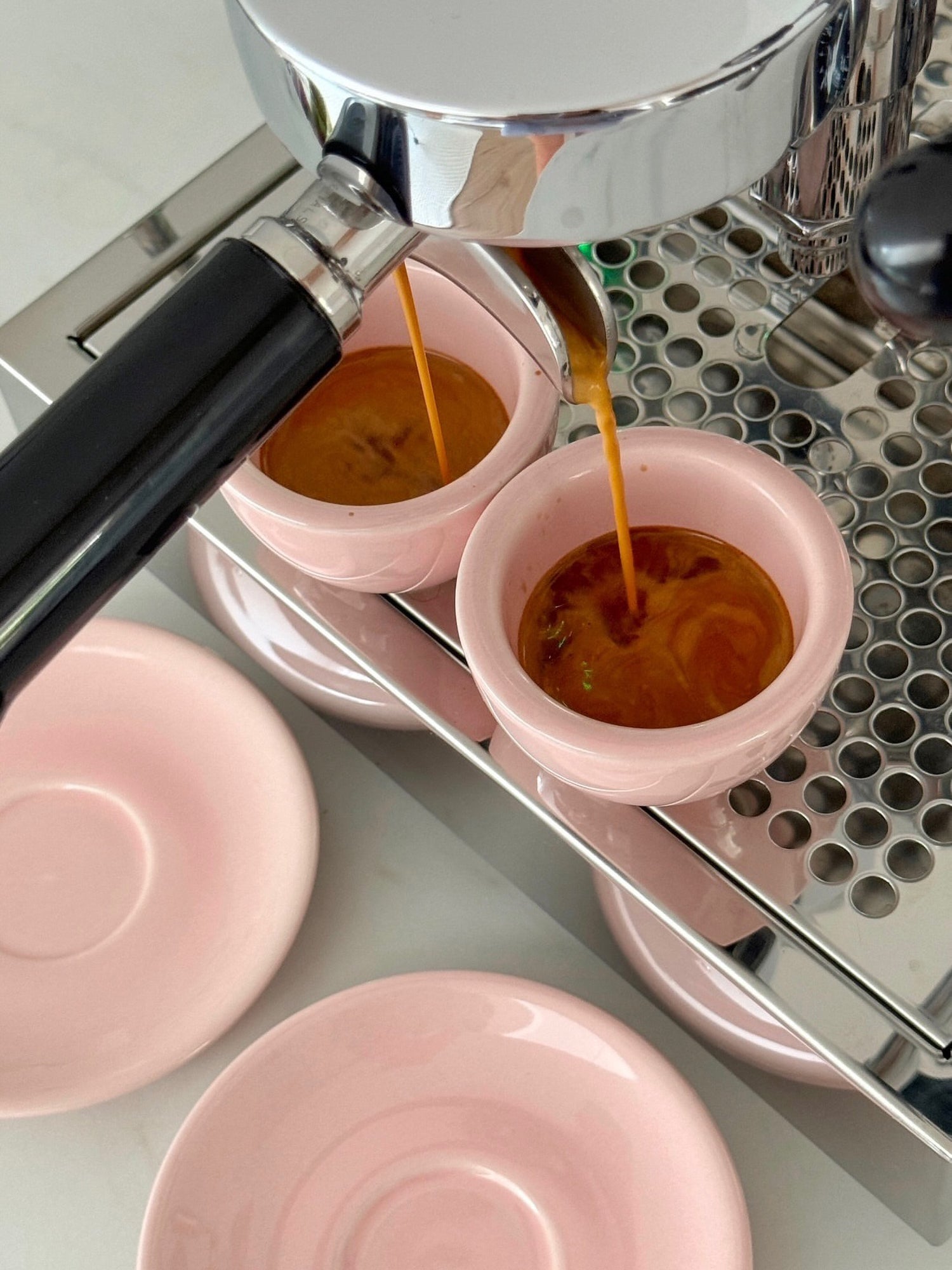 Espresso, milky pink, set of 2