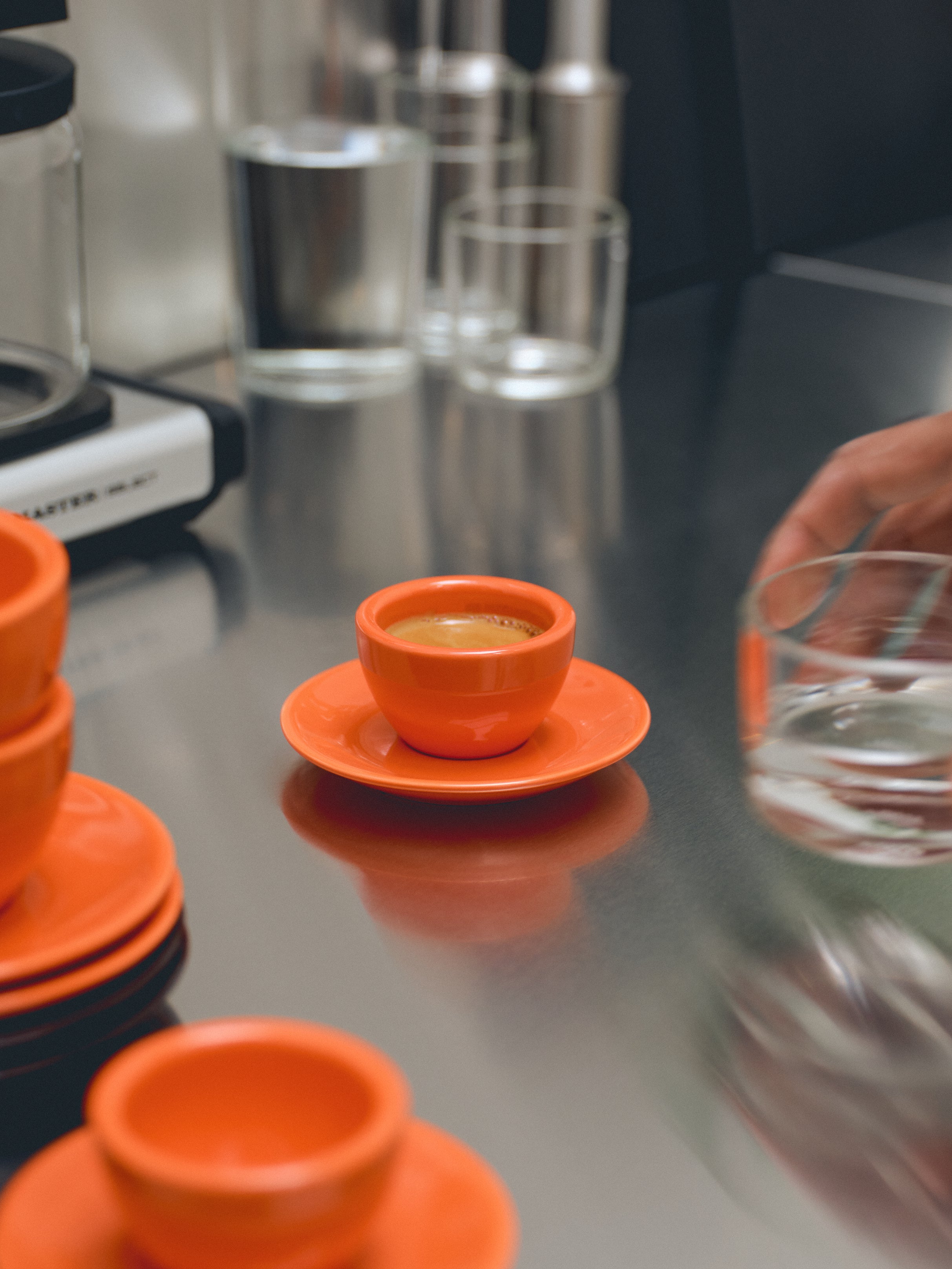 Mini Cold Cups, set of 2 + Espresso, orange, set of 2