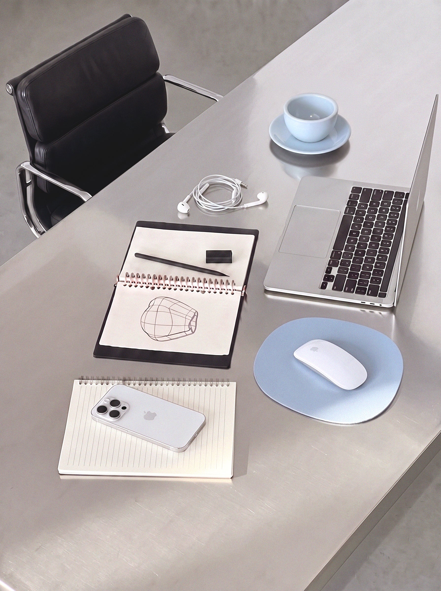 Mousepad, baby blue