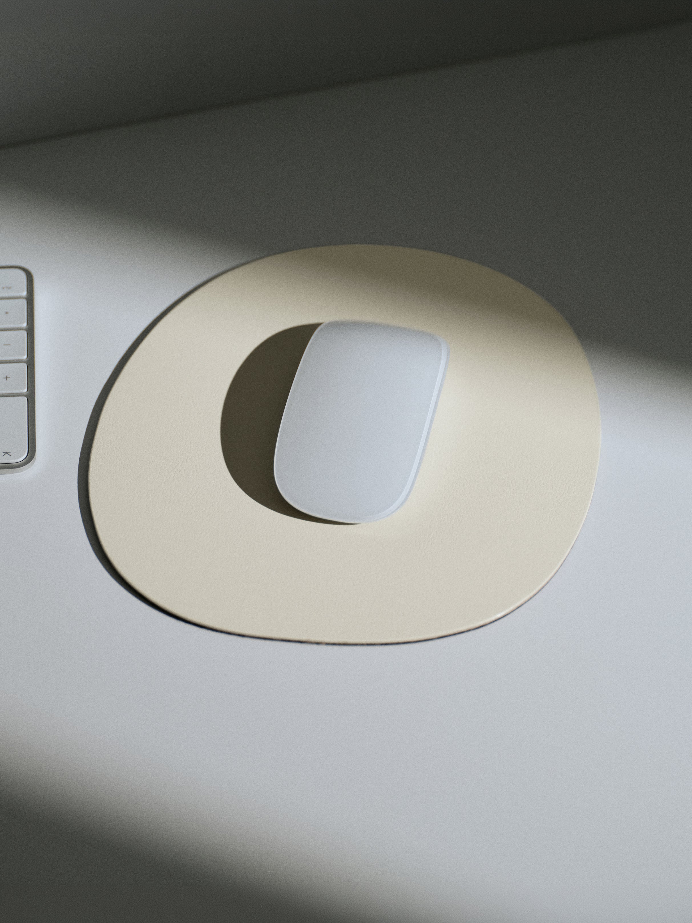 Mousepad, cream white
