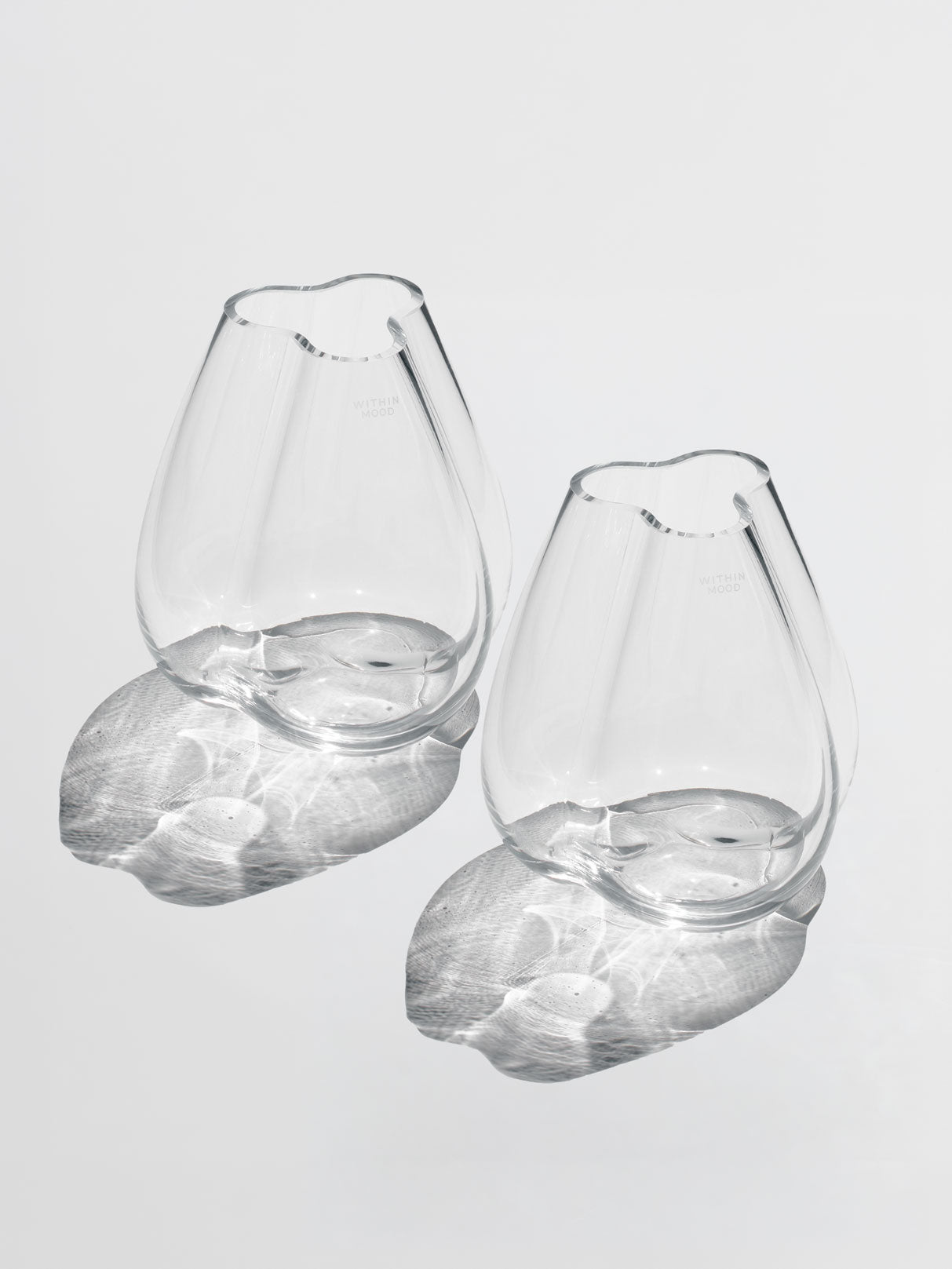 Mini Tulip Vase, clear, set of 2