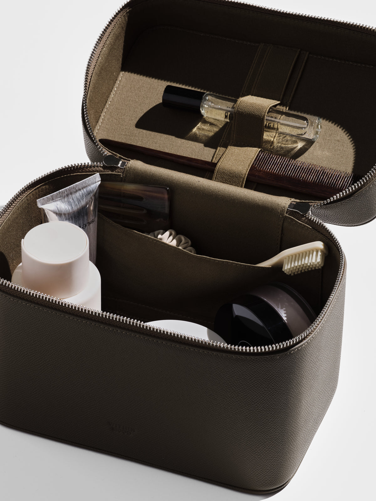 Vanity Case Set, truffle, small + large