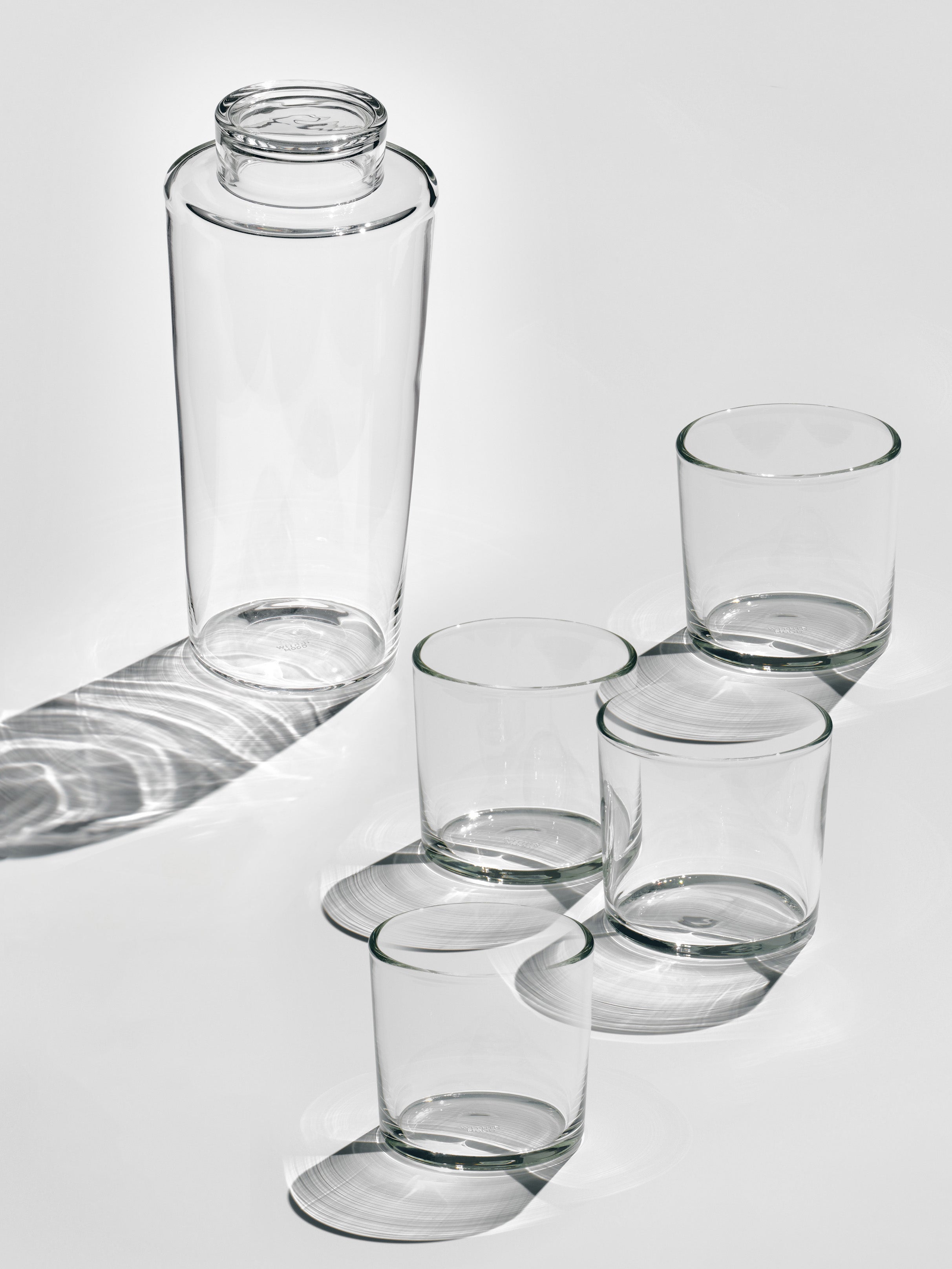 Carafe + Glass mid-low, set of 4