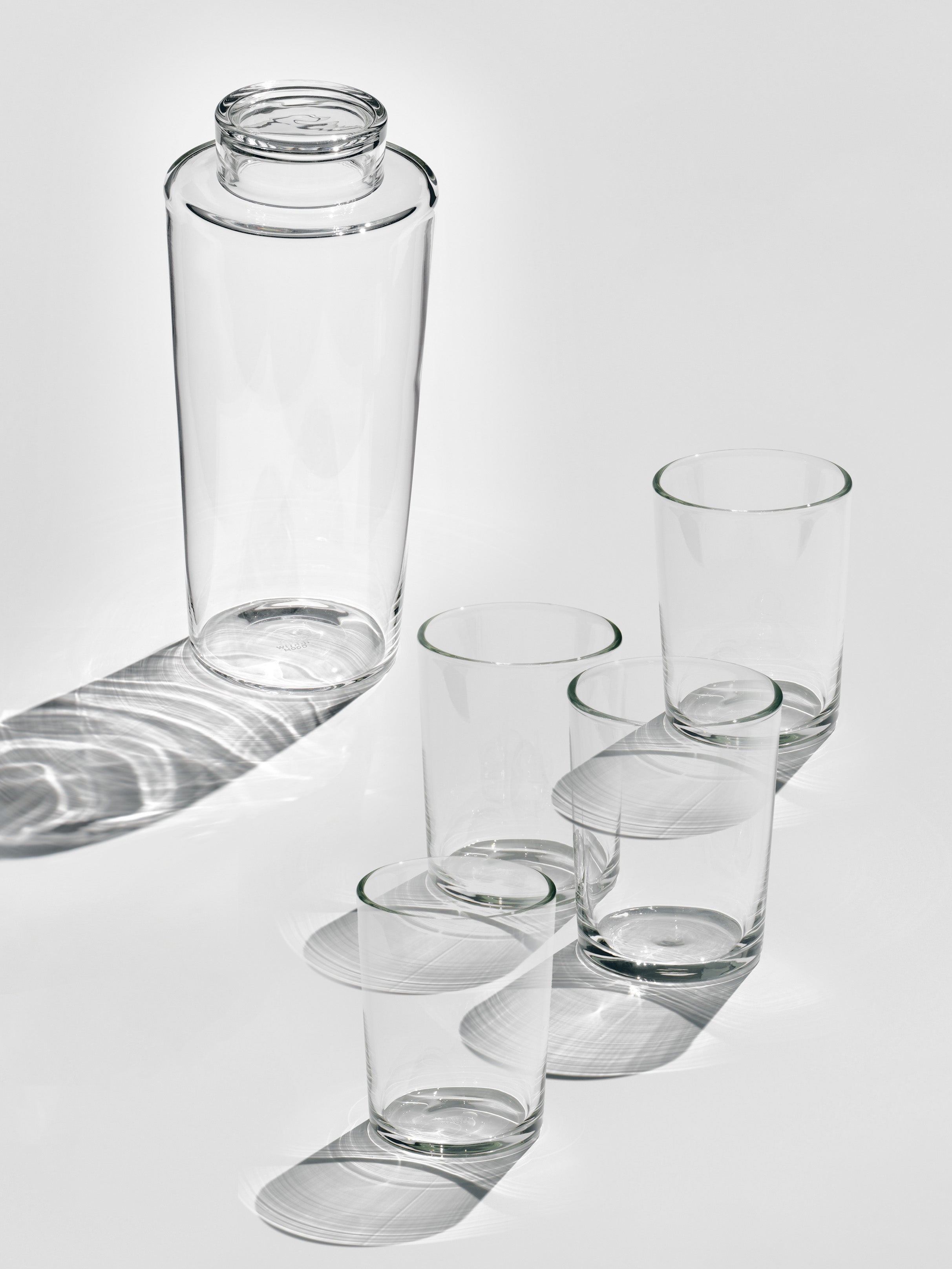 Carafe + Glass mid-tall, set of 4