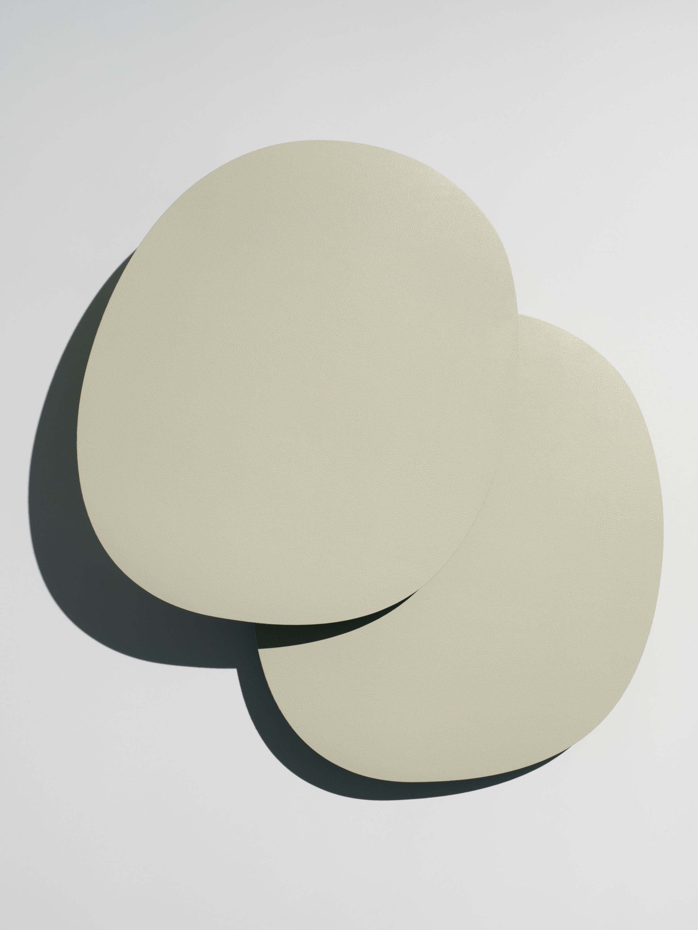 Glass Coaster Sage / Cream Green, Pack of 2